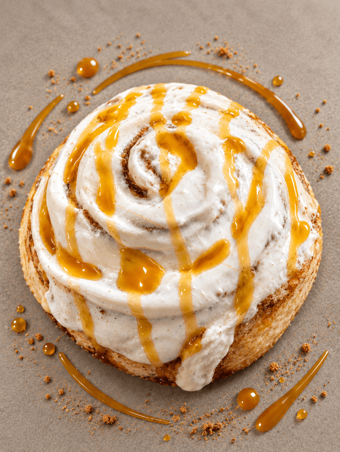 Caramel cinnamon roll